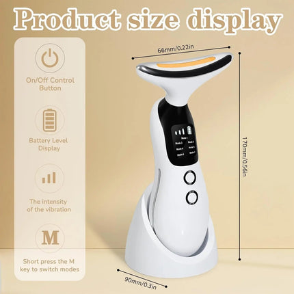 Neck Facial Massager Face Sculpting Tool with Rechargeable Base
