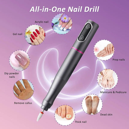 Electric Nail Drill Machine Professional Electric Nail File for
