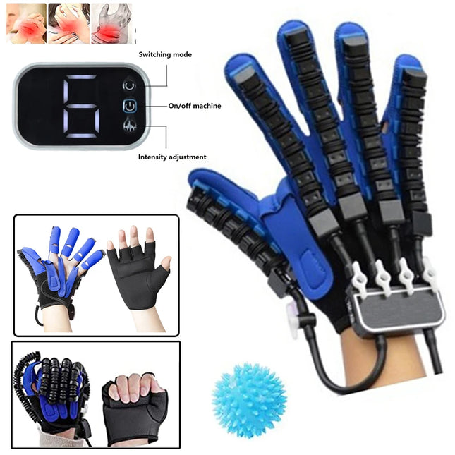 SK22 Rehabilitation Robot Gloves Stroke Hemiplegia Cerebral Infarction Training Device Finger Exerciser Hand Function Recove - left right hand - L