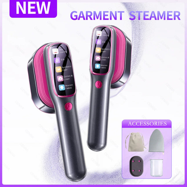 CENRR Portable Steamer Iron Steam Hanging Iron Professional Handheld 1200W Household Heating Portable Garment Steamer Clothing Surface - Purple
