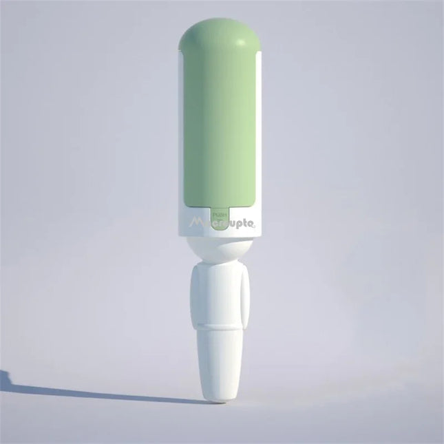 macroupta Pet Hair Remover Clothes Electrostatic Multi-purpose Brush Cat Dog Hair Sticker Roller Sticker Self-cleaning Lint Hair Remover - Green