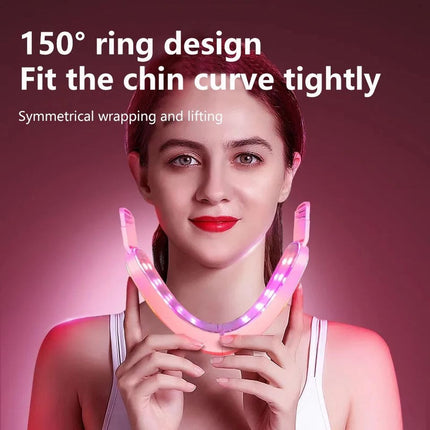 CAMMUO Facial Lifting Massager 12 Gears Electric Facial Massager V-line Face Lifting Slimming Vibration Device Home Use Beauty Tool - White