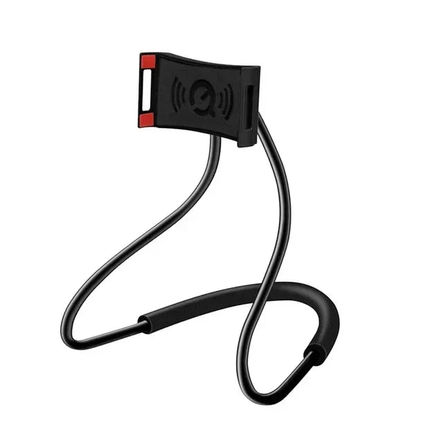 Chapter Seven New Lazy Neck Mobile Phone Holder For IPhone Huawei Xiaomi Flexible Neck Lazy Necklace Tablet Holder Stand For Cellphone Tablets - Black