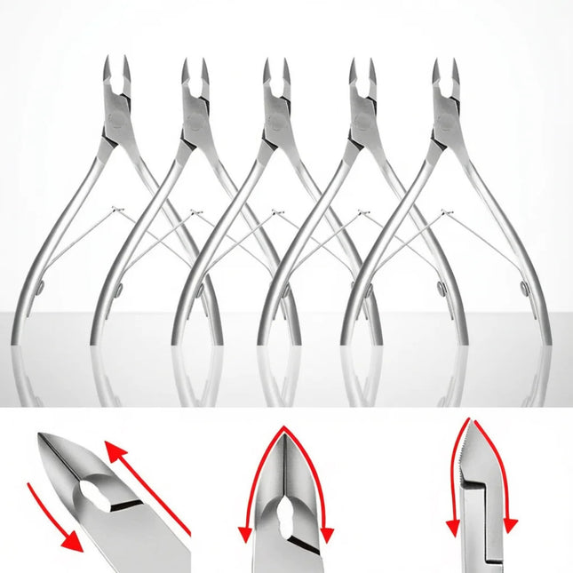 Professional Cuticle Cutter Nail Nippers Scissors Manicure Pusher Pedicure Tong Dead Skin Remover Nail Cuticle Regrowth Tool
