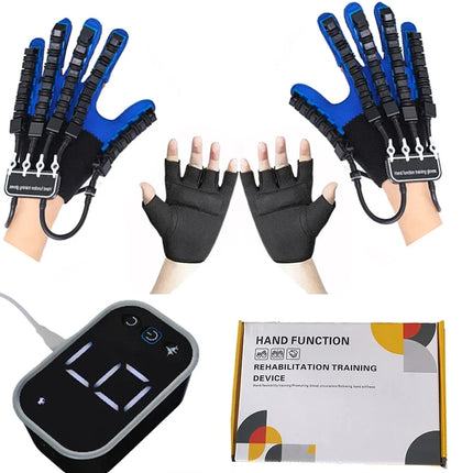SK22 Rehabilitation Robot Gloves Stroke Hemiplegia Cerebral Infarction Training Device Finger Exerciser Hand Function Recove - left right hand - L