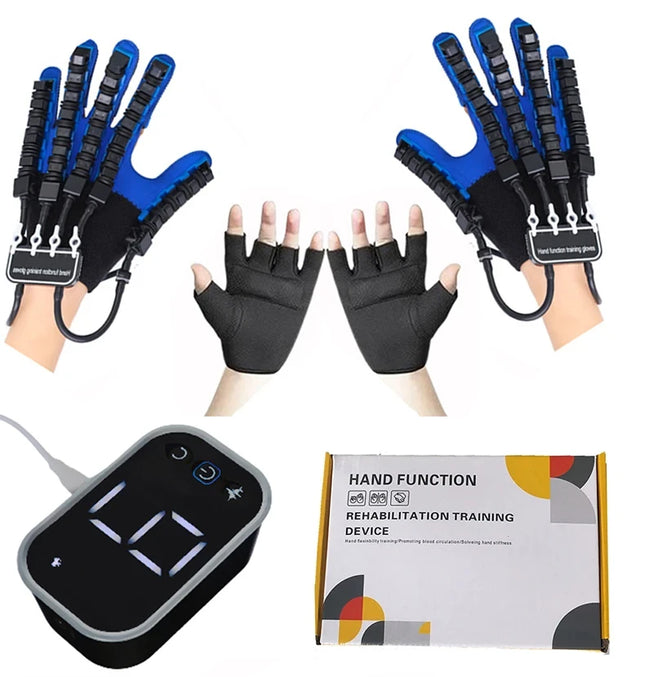SK22 Rehabilitation Robot Gloves Stroke Hemiplegia Cerebral Infarction Training Device Finger Exerciser Hand Function Recove - left right hand - L