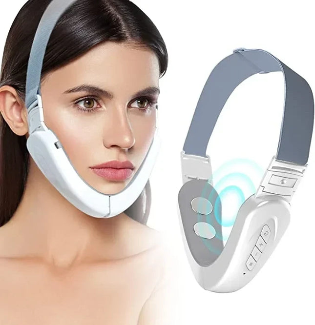 JBMBHC Electric V-face Face Lift Device LED Photon Therapy Microcurrent Skin Tightening Double Chin Remover EMS Face Slimming Massager
