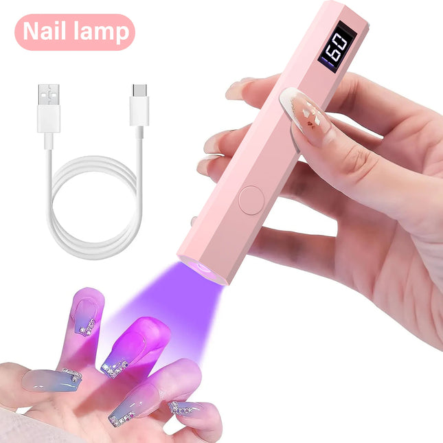Convenient Rechargeable Nail Dryer UV LED Handheld Lamp Fast Curing All Gel Polish Mini Manicure Tool USB Portable Ligh