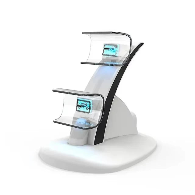 TECTINTER For PS5 Controller Type-C Dual Sense Charging Station Dual Charging Dock Charger Stand for PlayStation 5 Accessories - WHITE