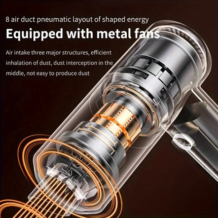XMSJ 690000Pa Wireless Car Vacuum 2 Hours Quick Charge Wet Dry Dual-use Cleaner Cordless Handheld High-power Vacuum Cleaner