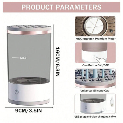 OFFTESTY Electric Makeup Brush Cleaner Machine