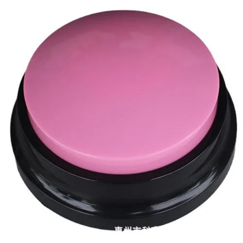 OFVENS Pet Button Color Voice Recording Button, Dog Buttons for Communication Pet Training Buzzer, 30 Second Record - Pink