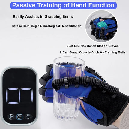 SK22 Rehabilitation Robot Gloves Stroke Hemiplegia Cerebral Infarction Training Device Finger Exerciser Hand Function Recove - left right hand - L