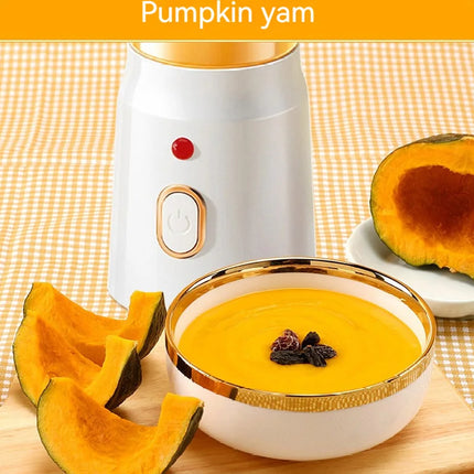 Zoeydam Portable Wireless Blender Electric Fruit Juicer Machine For Orange Ice Crushing 10 Blade Auxiliary Food Machine 1500mA Mixer - White