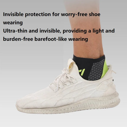 PAPLUS 1-2PCS Bandage Ankle Protector Foot Support for Pain Plantar Fasciitis Night Splint Ankle Protector Soccer Compression Anklet - Grey