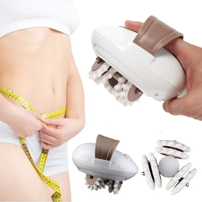 Semme Electric Full Body Slimming Massager with 3D Rotating Rollers for Neck Shoulder Back Leg Fat Burning Muscle Relaxation - EU Plug