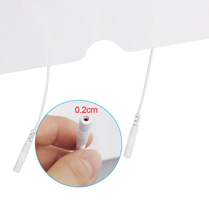 Raiuleko 1Pcs EMS Electrode Pads 2 mm Plug 34x13cm for Shoulder Acupuncture Muscle Stimulator Massager TENS Replacement Pad Non-woven Gel