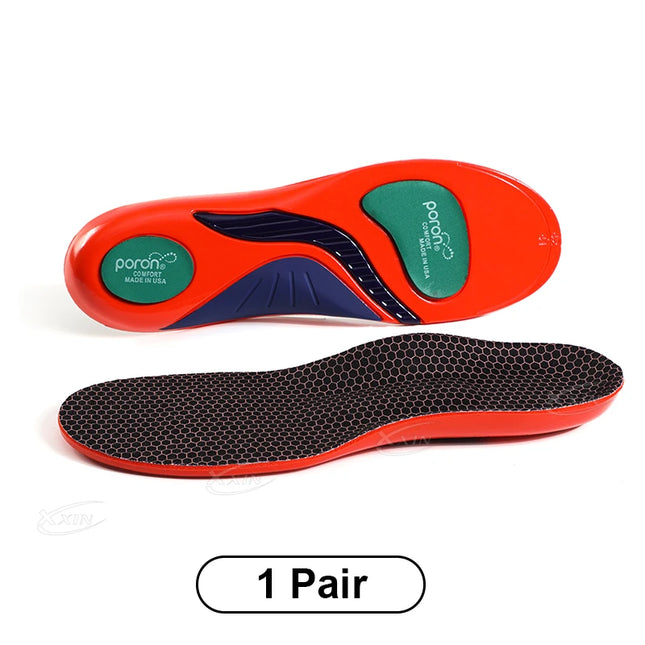 Aningboy Arch Support Insole Poron Shock Absorption Flat Feet Shoe Pad Heel Pain Relief Size 35-48