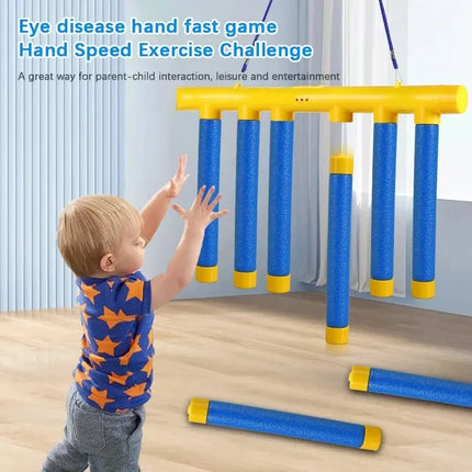 JIMITU Challenge Falling Sticks Game Kids Stick Catching Toy Training Reaction Ability Educational Parent-Child Interactive Toy Sports - With controler