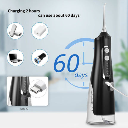 Newest Portable Oral Irrigator USB Charging Electric Water Jet Flosser