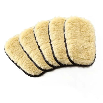 Mkobon Car Cleaning Sponge Glove Car Polishing Washing Mitt Gloves Microfibre Wash For Automotive Kitchen Homes Cleaner Wool - 5PCS Black