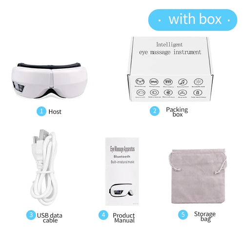 6D Smart Eye Massager Vibration Airbag Compress Eye Care Instrument