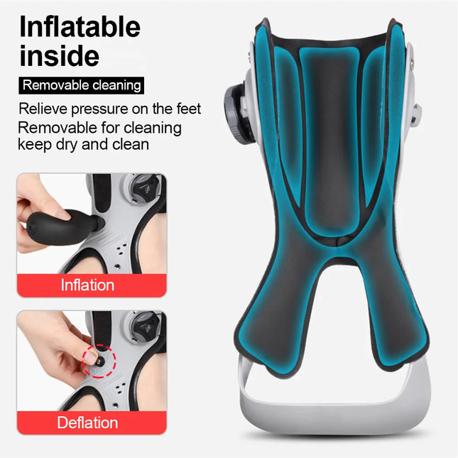 PAPLUS Ankle Joint Foot Orthosis Foot Drop Support Brace Weightlight Easy Wearing Adjustable Tightness Improve Foot Drop for Paralysis - Black Left - Size: M
