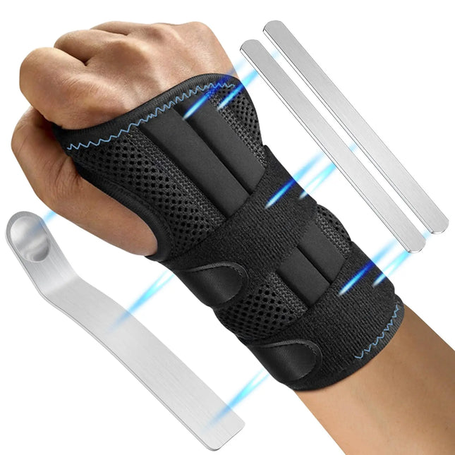 okerqi 1Pcs Adjustable Wristband Wrist Support Wrist Brace Sport Left Right Hand Wrist Support for Fitness, Weightlifting & Pain Relief - Right Hand - Size: M