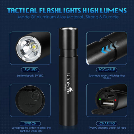Ultrafire Uf-D222 Edc Flashlight - 200Lm