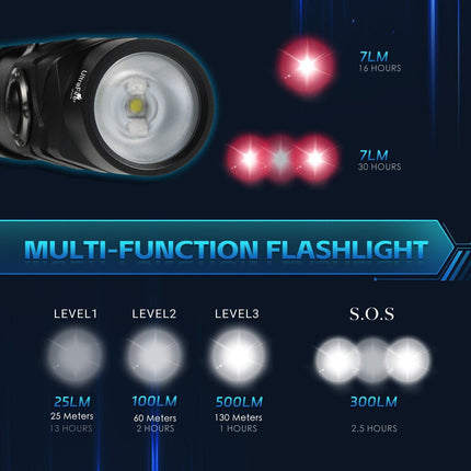 Ultrafire Uf-D244 Edc Flashlight - 500Lm