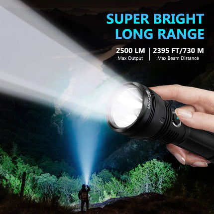 Ultrafire H6 Rechargeable Flashlight - 2500Lm