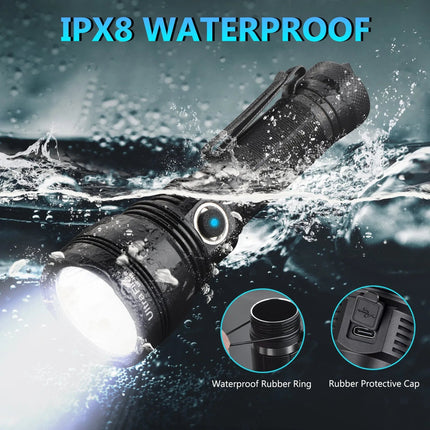 Ultrafire H6 Rechargeable Flashlight - 2500Lm