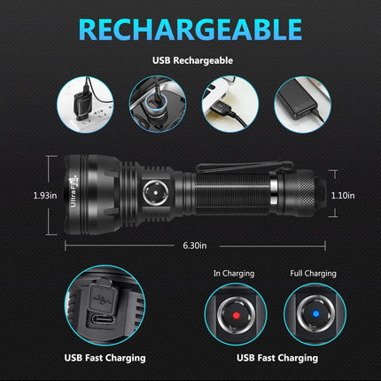Ultrafire H6 Rechargeable Flashlight - 2500Lm