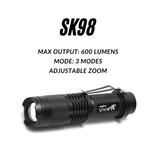 Ultrafire Sk98 Edc Flashlight 5-Pack - 600Lm