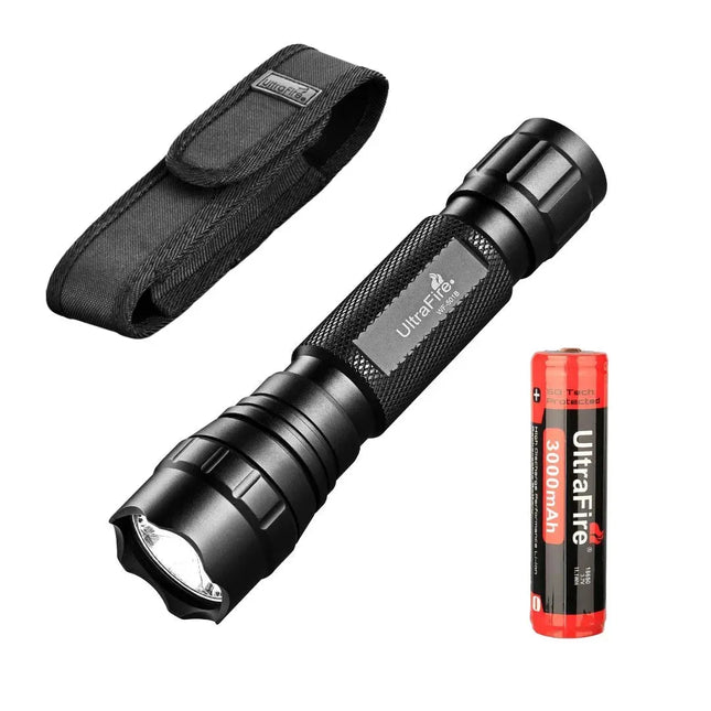 Ultrafire Wf-501B Tactical Flashlight Package - 1000Lm