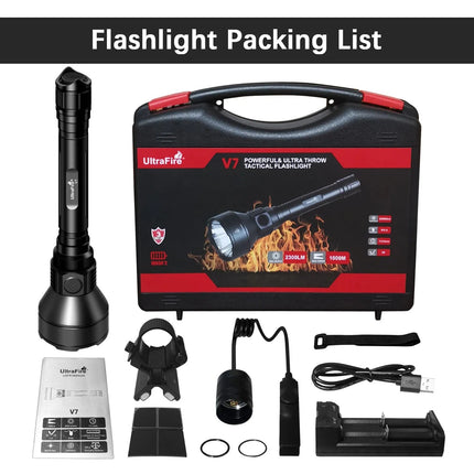 Ultrafire V7 Heavy-Duty Flashlight - 2300Lm