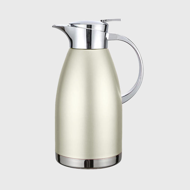Soga 1.8L GoldColor 3-Layer Vacuum Insulated Stainless Steel Flask Ideal for Home and Office