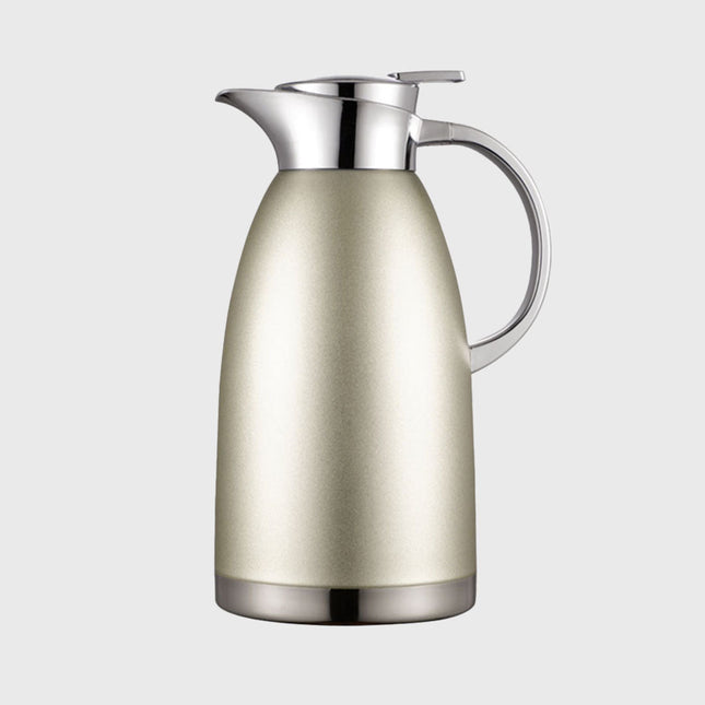 Soga 2.3L Gold Color 3-Layer Vacuum Insulated Stainless Steel Flask Ideal for Home and office