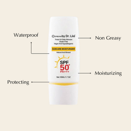 SPF 50 Mineral Moisturizer – Hydrating, Vegan & Sensitive-Skin
