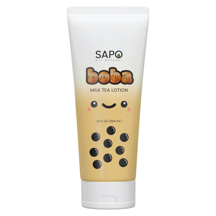 Sapo Boba Milk Tea Body Lotion, Fast Absorbing Hydrating Moisturizer