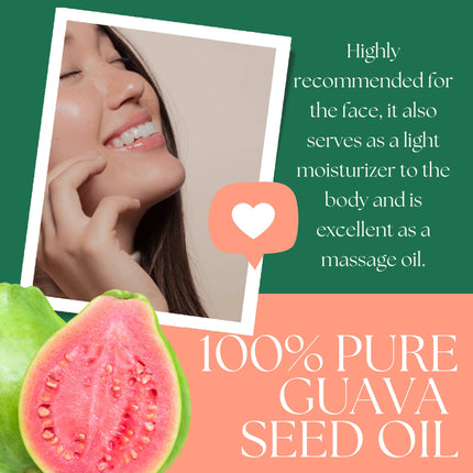 Guava Seed Oil (organic, cold pressed, unrefined)