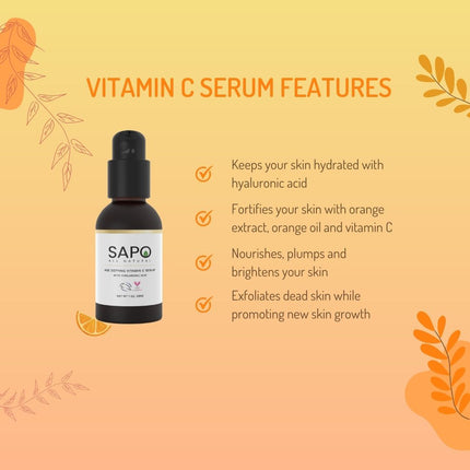 Sapo Vitamin C Serum for Face with Sodium Ascorbyl Phosphate,