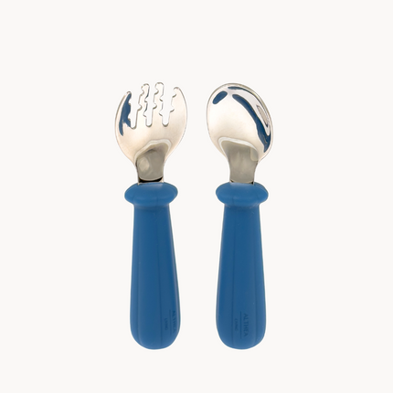 Juego de cubiertos ergonómicos, antiasfixia