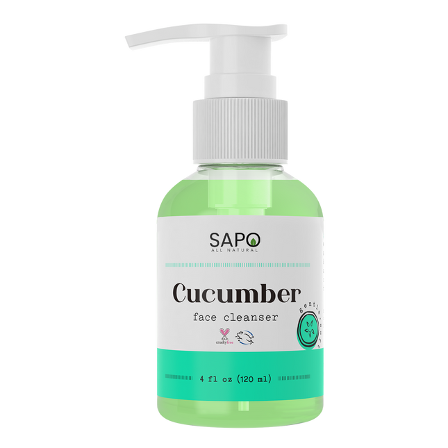 Sapo Cucumber Face Cleanser - Hydrating Gel Wash with Aloe + Neem for