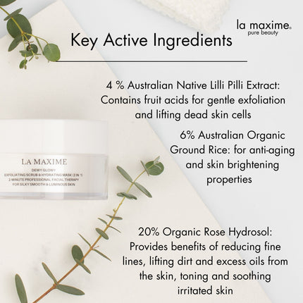 Dewy Glowy Exfoliating Scrub & Hydrating Mask (2 in 1)