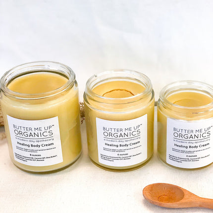 Healing Body Cream / organic body lotion / winter skin / dry skin /
