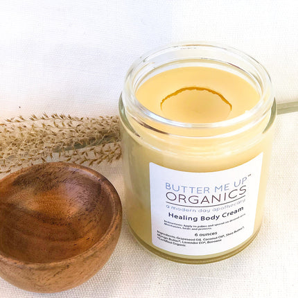 Healing Body Cream / organic body lotion / winter skin / dry skin /