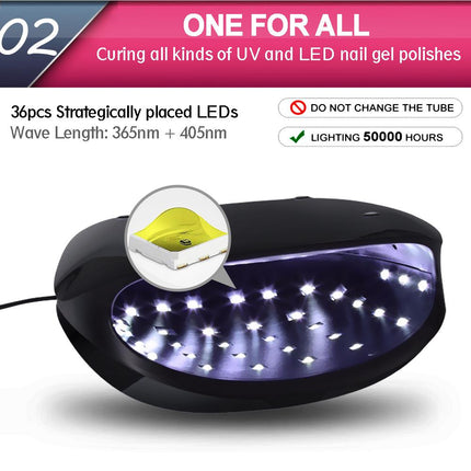 Salon Chic LED UV Nail Lamp Gel Polish Dryer Manicure Curing Smart
