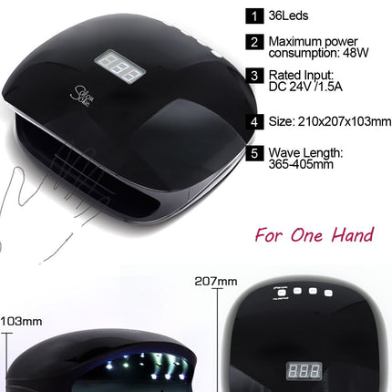 Salon Chic LED UV Nail Lamp Gel Polish Dryer Manicure Curing Smart