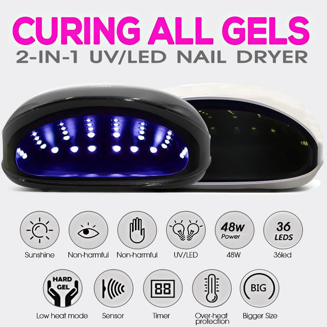Salon Chic LED UV Nail Lamp Gel Polish Dryer Manicure Curing Smart
